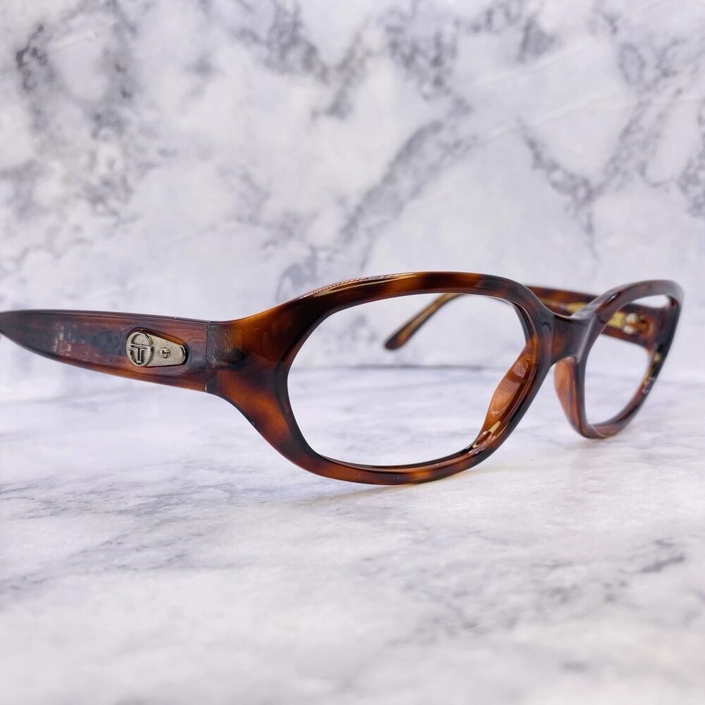 Sergio Tacchini Eyeglasses Sunglass Frame S.T. 1553-S T1630 59 MM Amber Tortoise